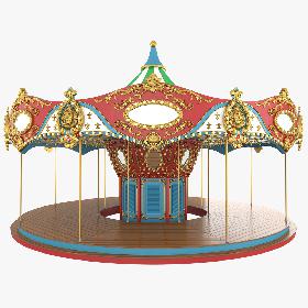 3D Carousel Base model